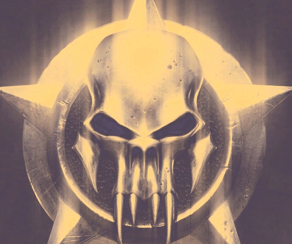 Клыкастый череп обои