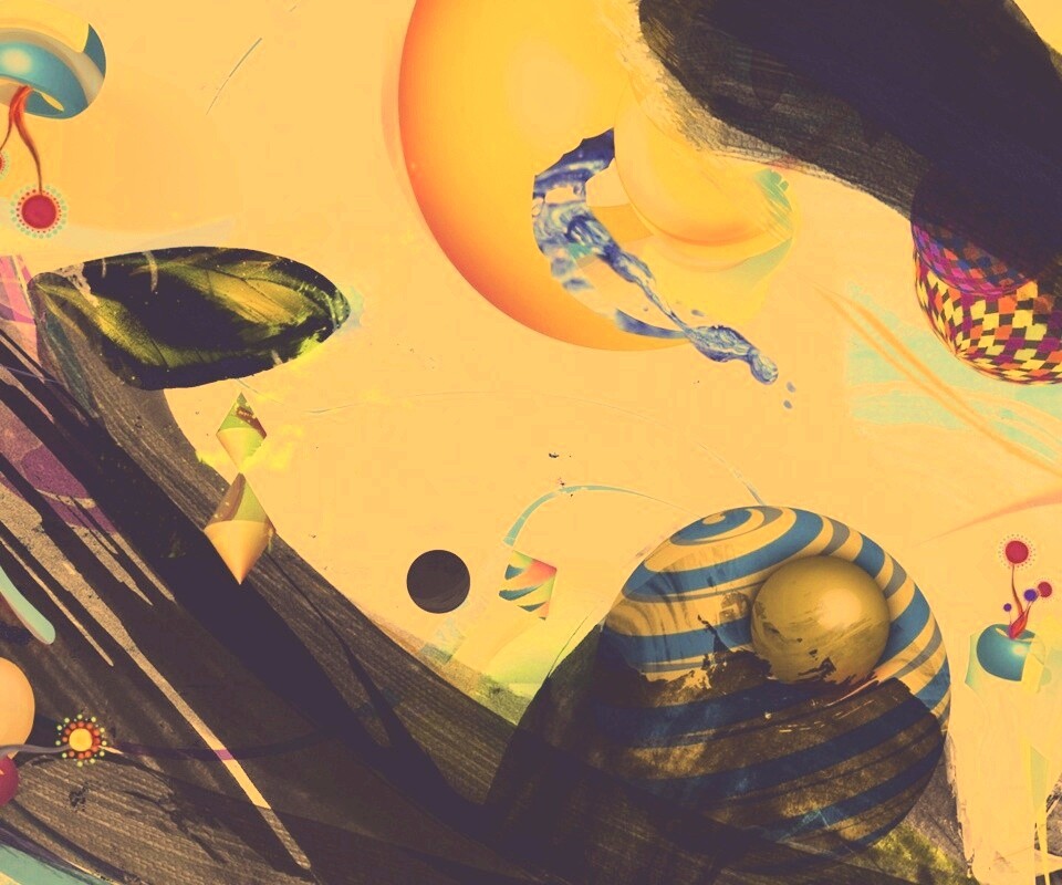 Абстракция из игрушек обои