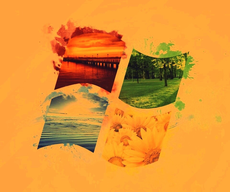 Логотип Winfdows bз фотографий природы обои