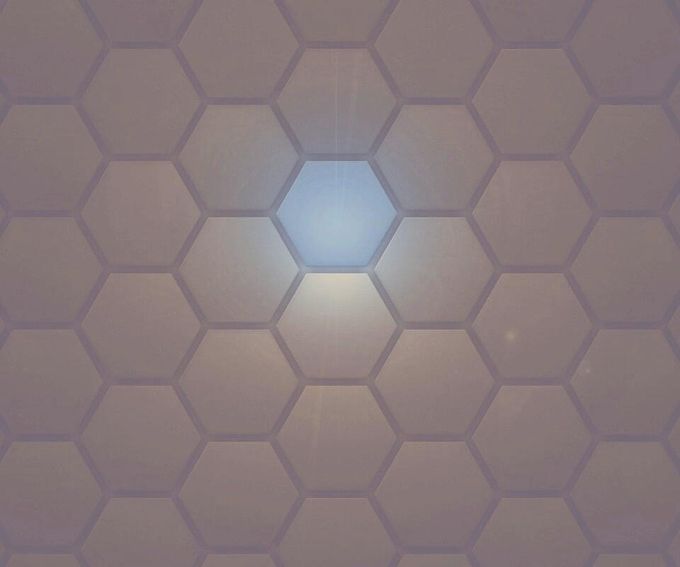 Светящийся синий шестиугольник обои
