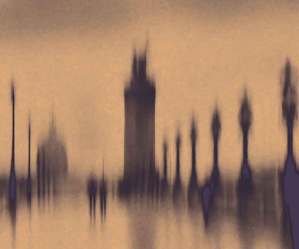 Размытый вид с моста обои