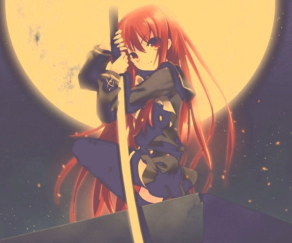 Девочка с катаной обои