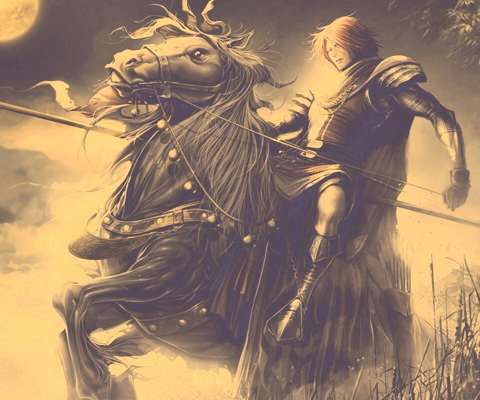 Рыцарь с копьем обои