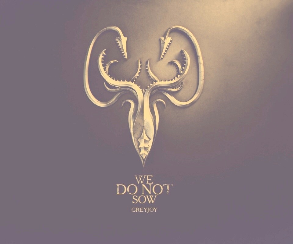 Металлический герб дома Грейджой обои