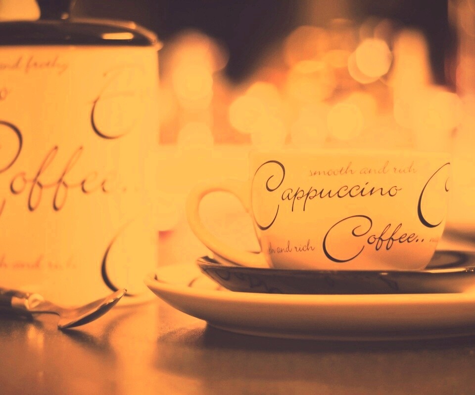 Чашечка капучино обои