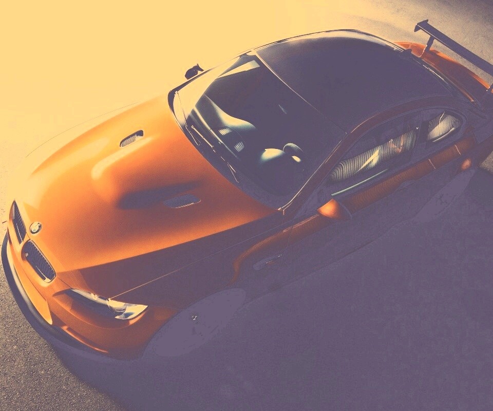 Оранжевый BMW обои