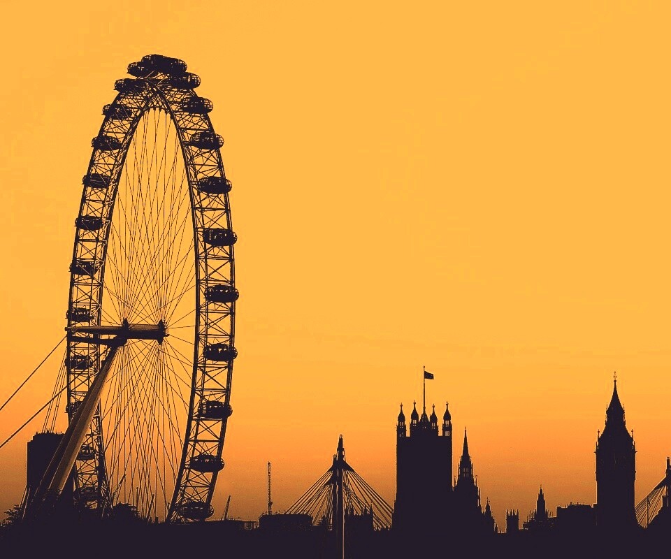 Силуэт Лондона обои