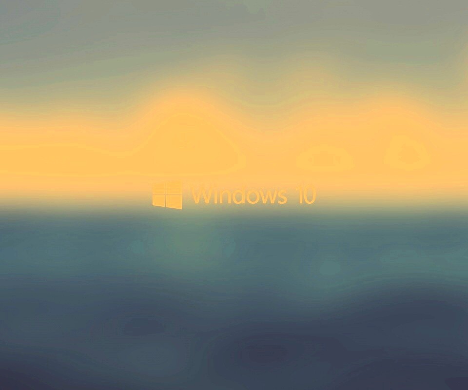 Windows 10 на синем фоне обои