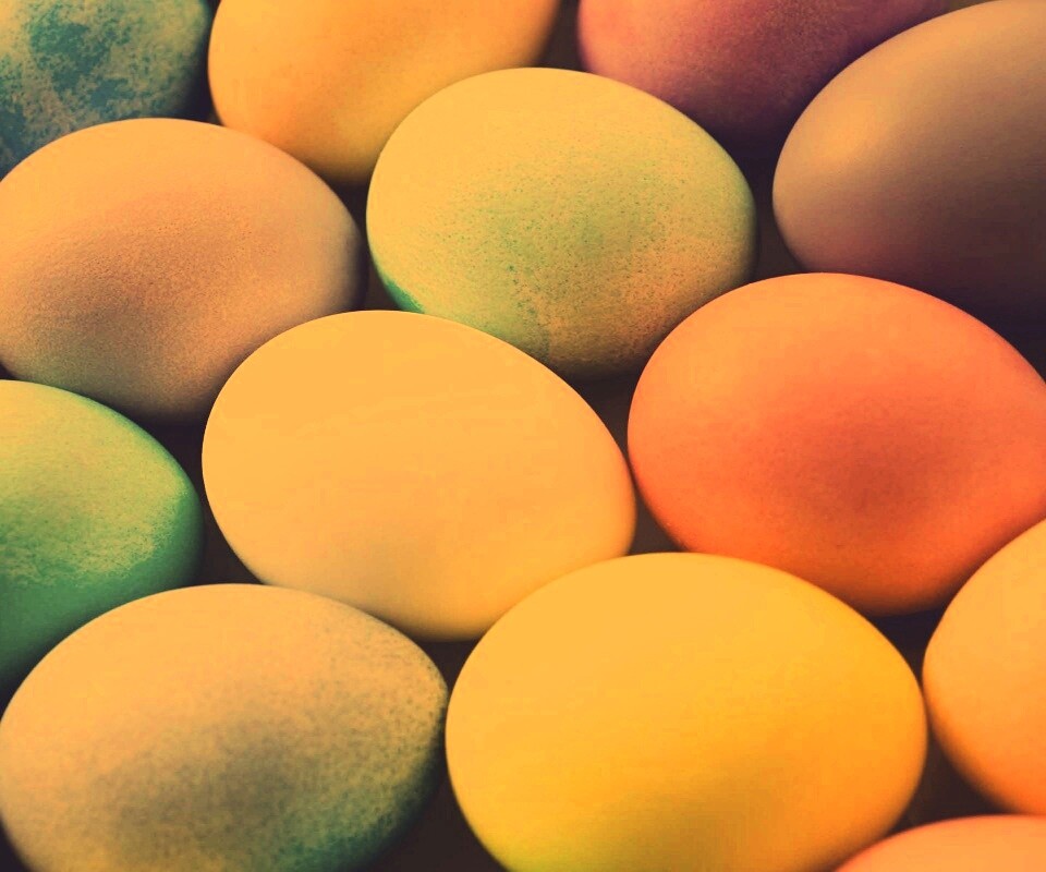 Яркие пасхальные яйца обои