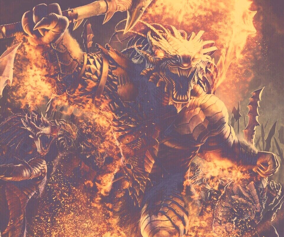 Dragonborn Barbarian обои