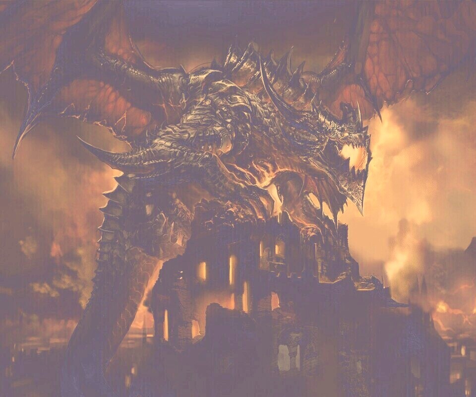 Огромный дракон обои