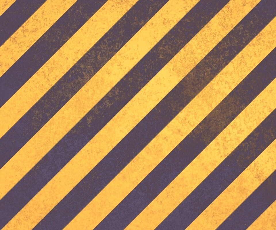 Предупреждающая черно-желтая штриховка обои