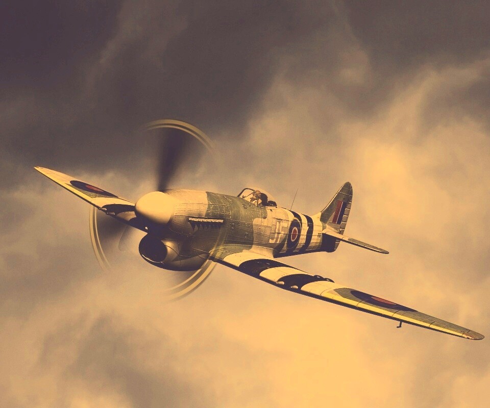 Истребитель времён Второй Мировой Войны обои