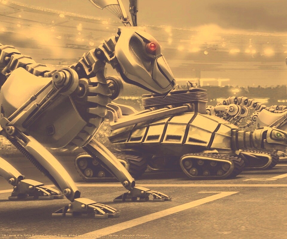 Роботы на старте обои