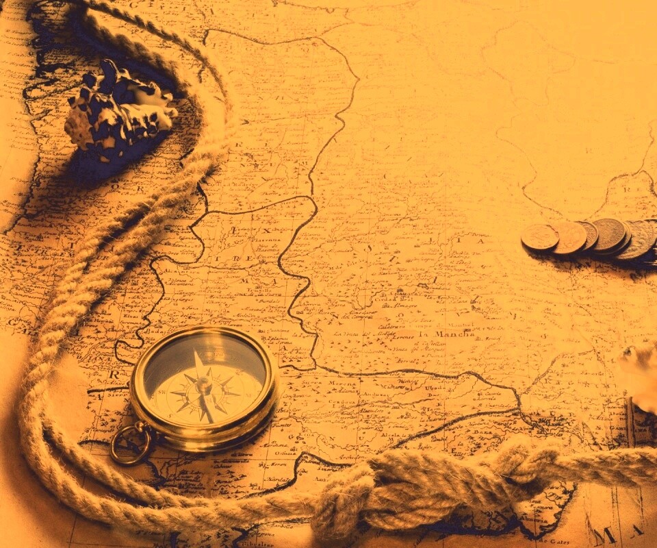 Древняя карта обои