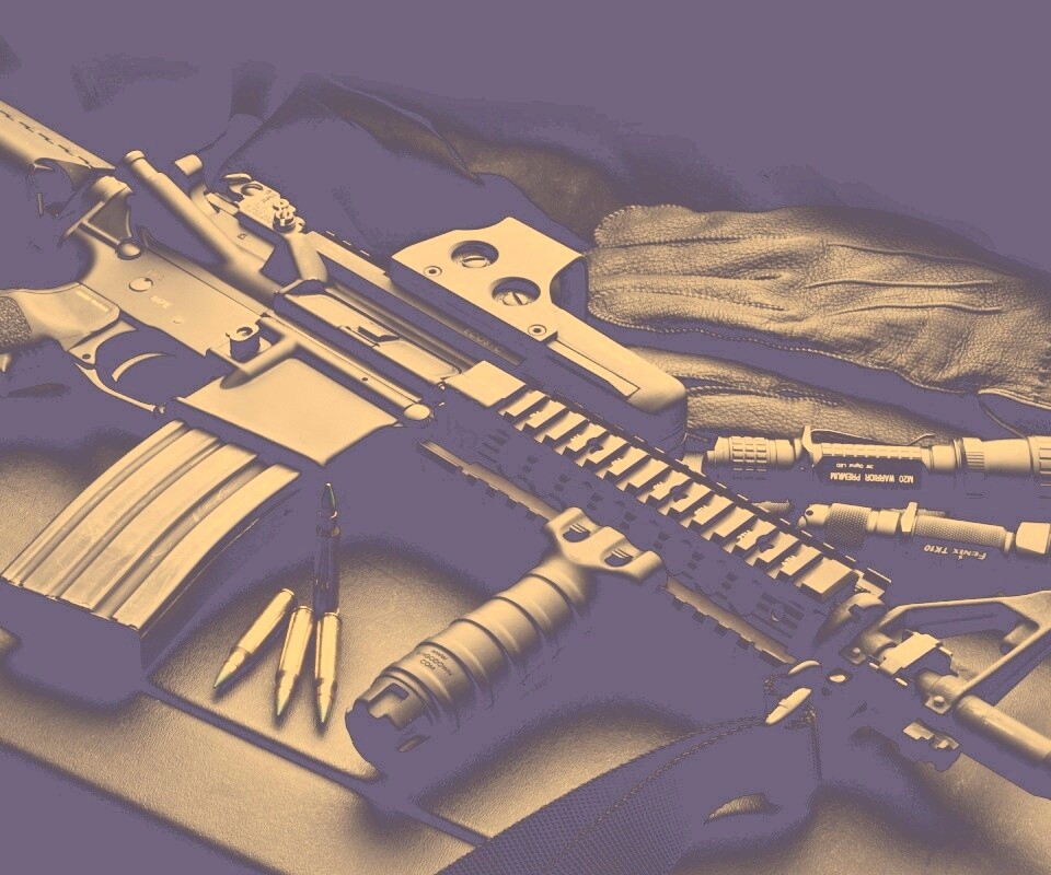 Черный автомат обои