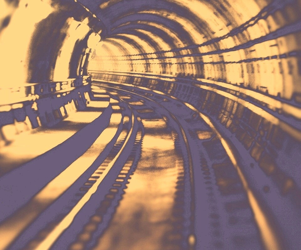 Тоннель метро обои