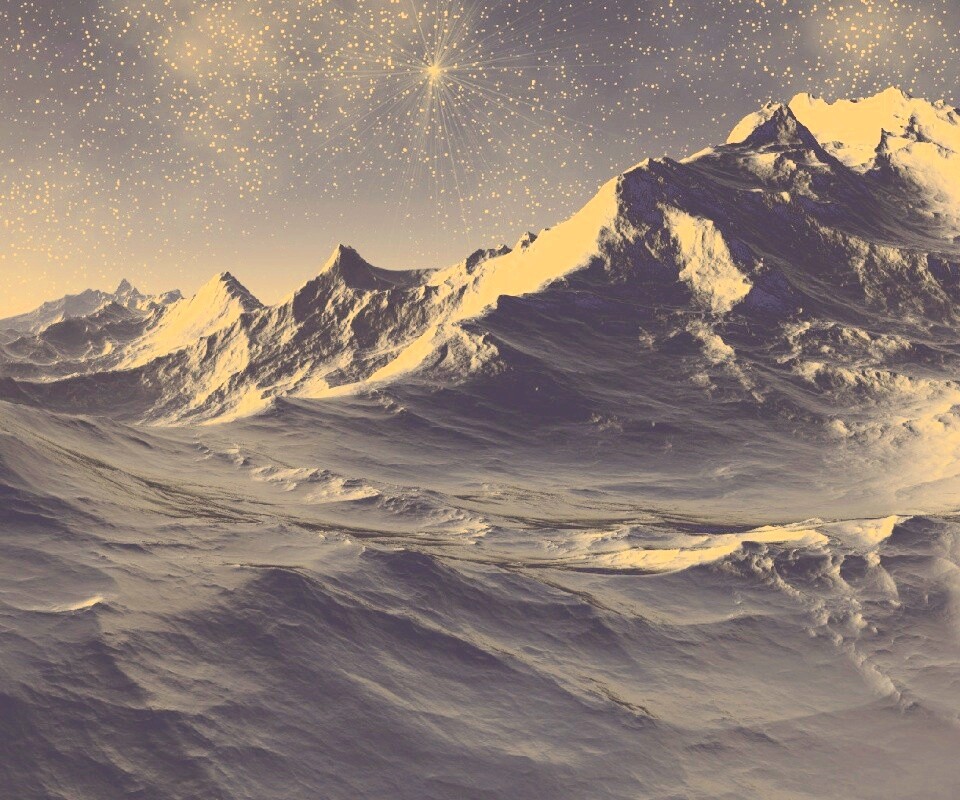 Северные горы обои