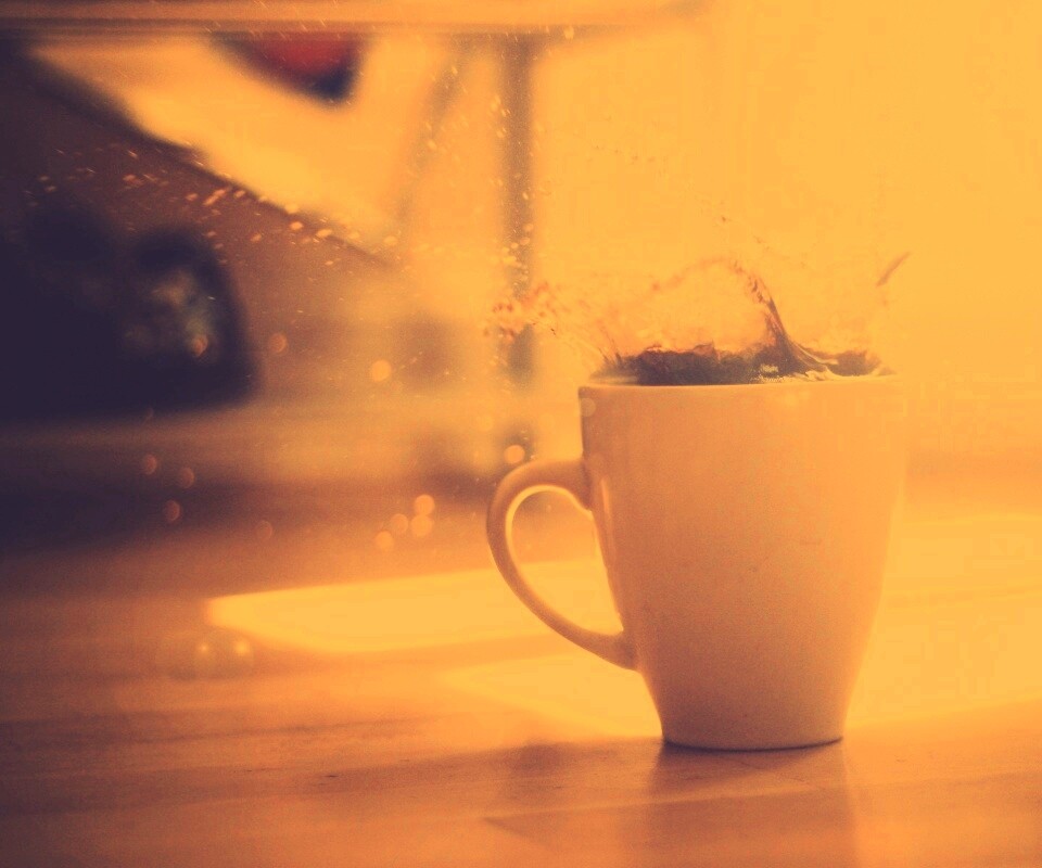 Кофейный всплеск обои