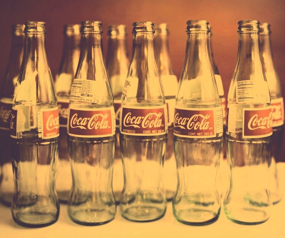 Бутылки Кока Колы обои