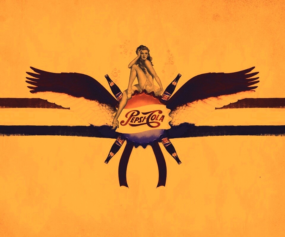 Пепси-Кола в стиле ретро обои