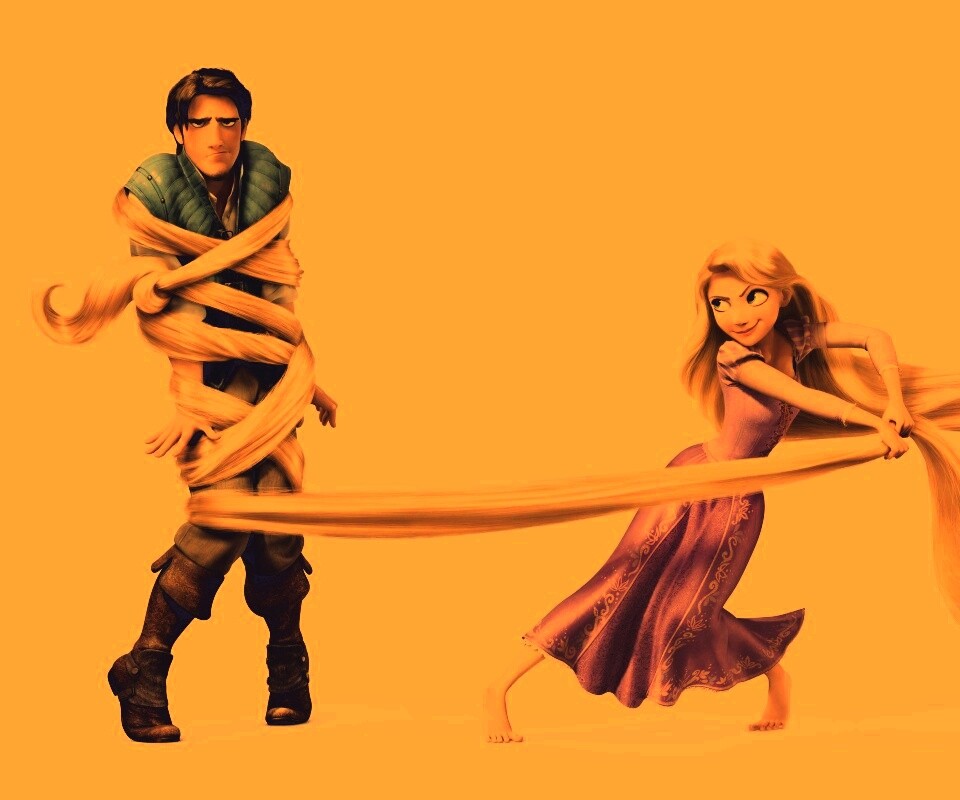 Рапунцель и пойманный Флин обои