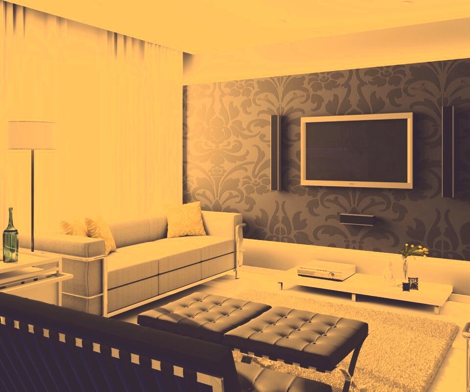 Современная комната обои