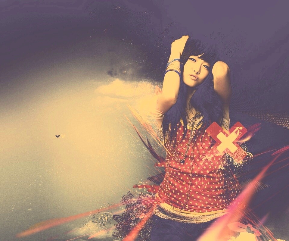 Гламурная китаянка обои