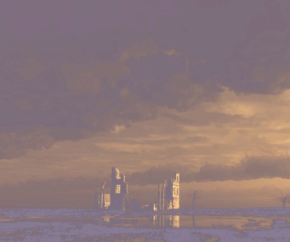 Руины здания обои