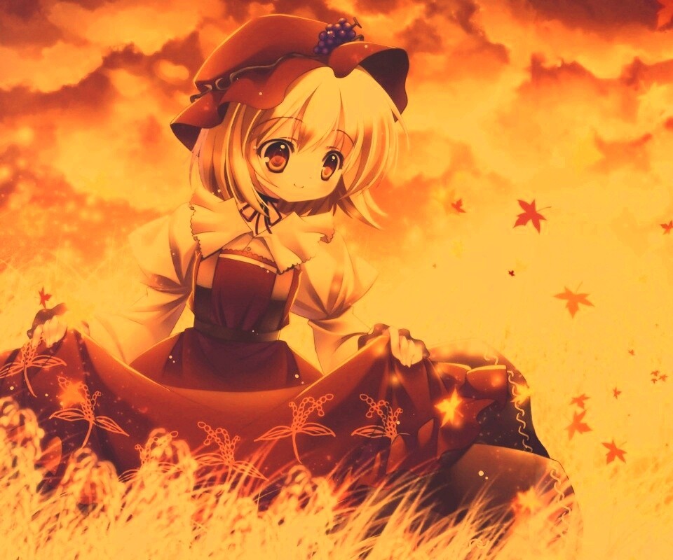 Девочка в поле обои