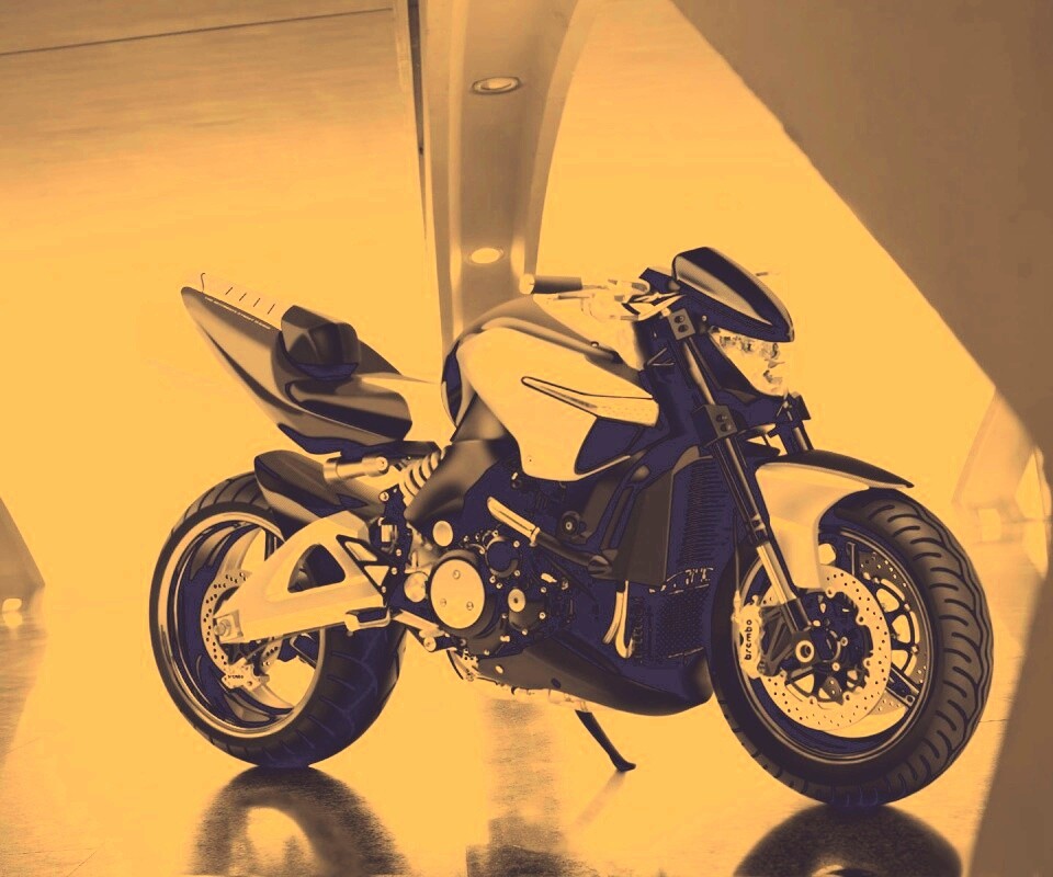 Серебряный мотоцикл обои