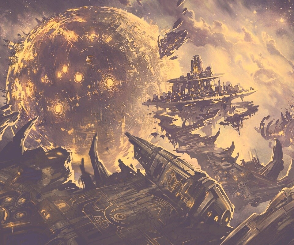 Фантастический пейзаж обои