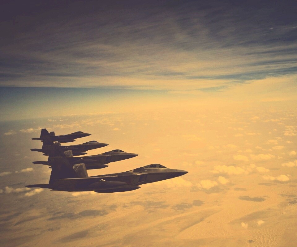 Ряд самолетов обои