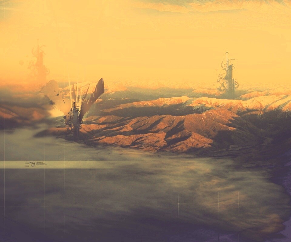 Горная абстракция обои