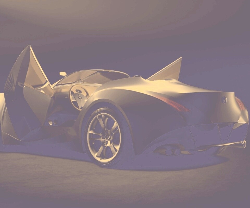 Автомобиль с распахнутыми дверцами обои