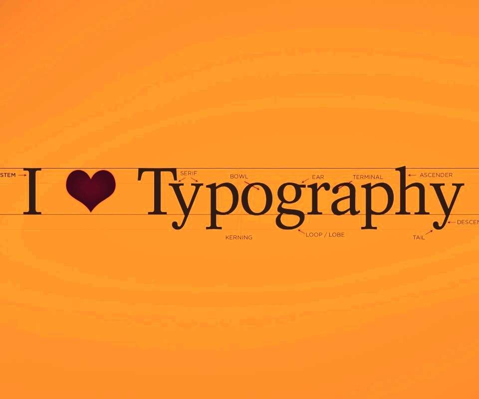 I love typography обои