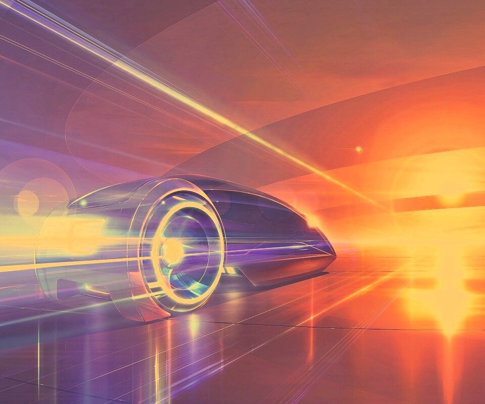 В закат обои