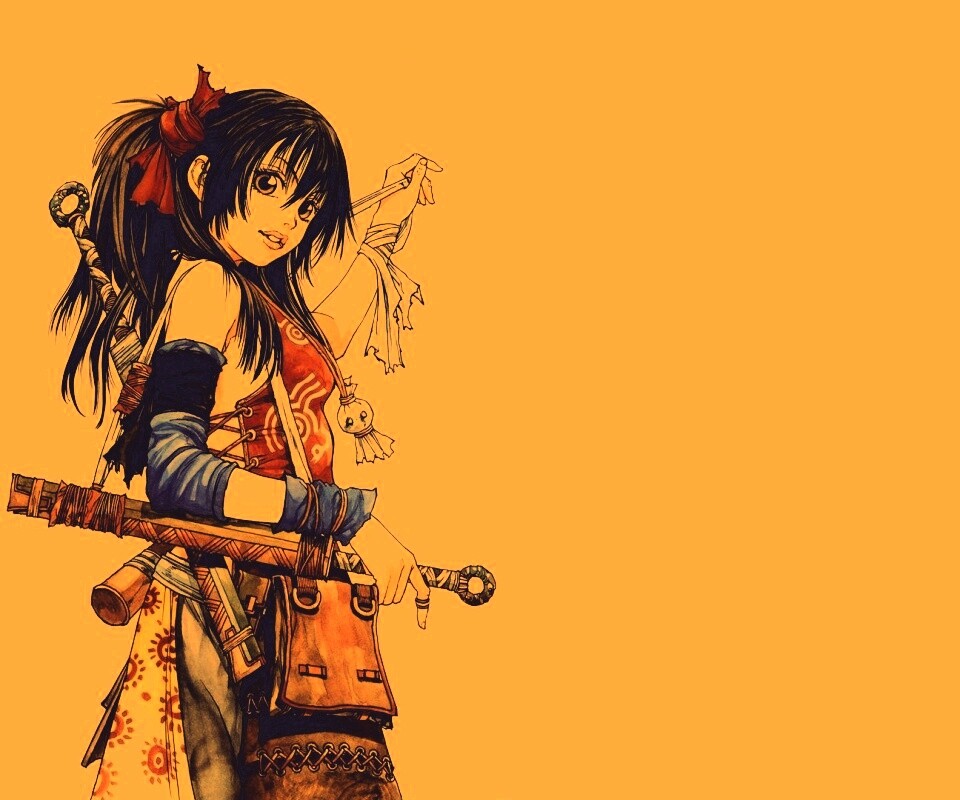 Девушка с мечом из Dangu обои