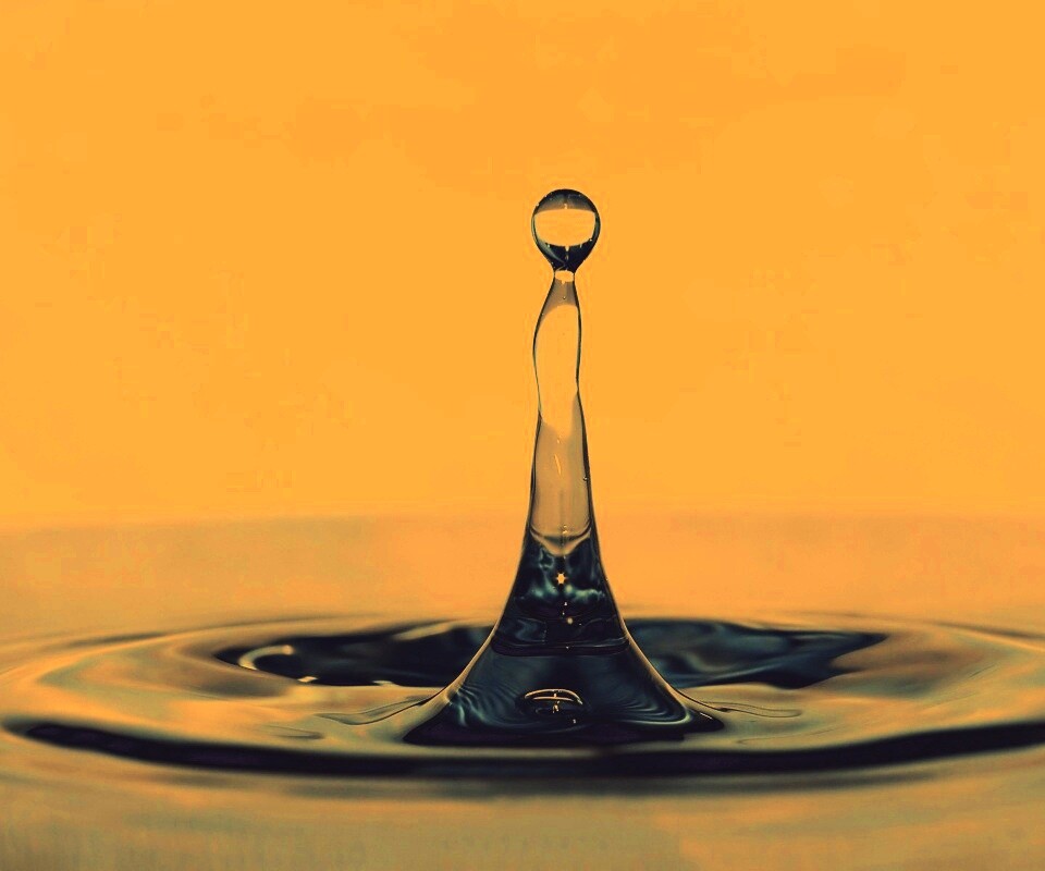 Падение капли обои