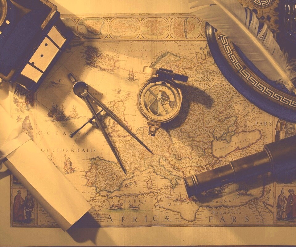 Карта путешественника обои