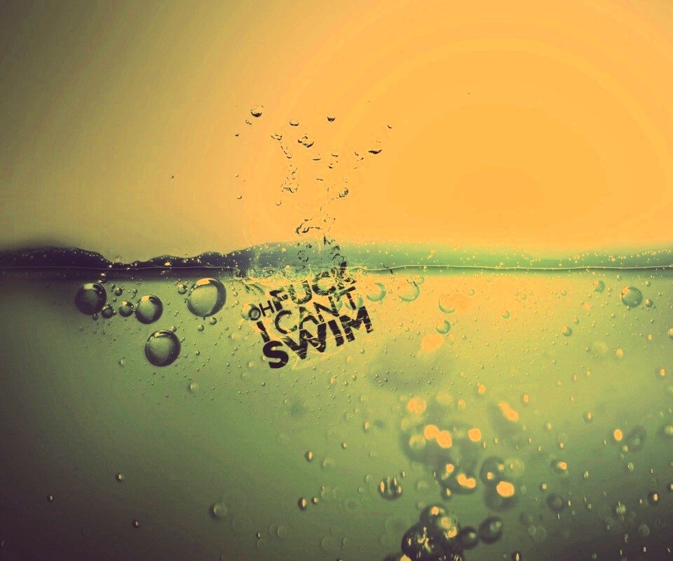 Oh fuck i cant swim обои