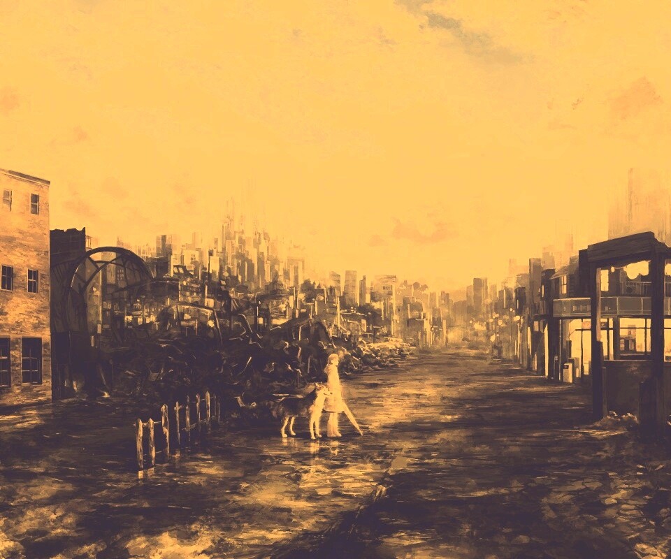 Девушка с собакой обои