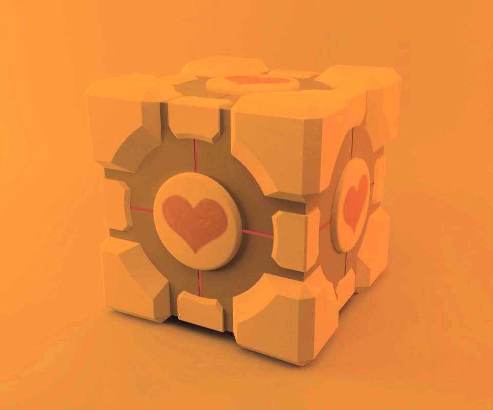 Взвешенный куб-компаньон обои