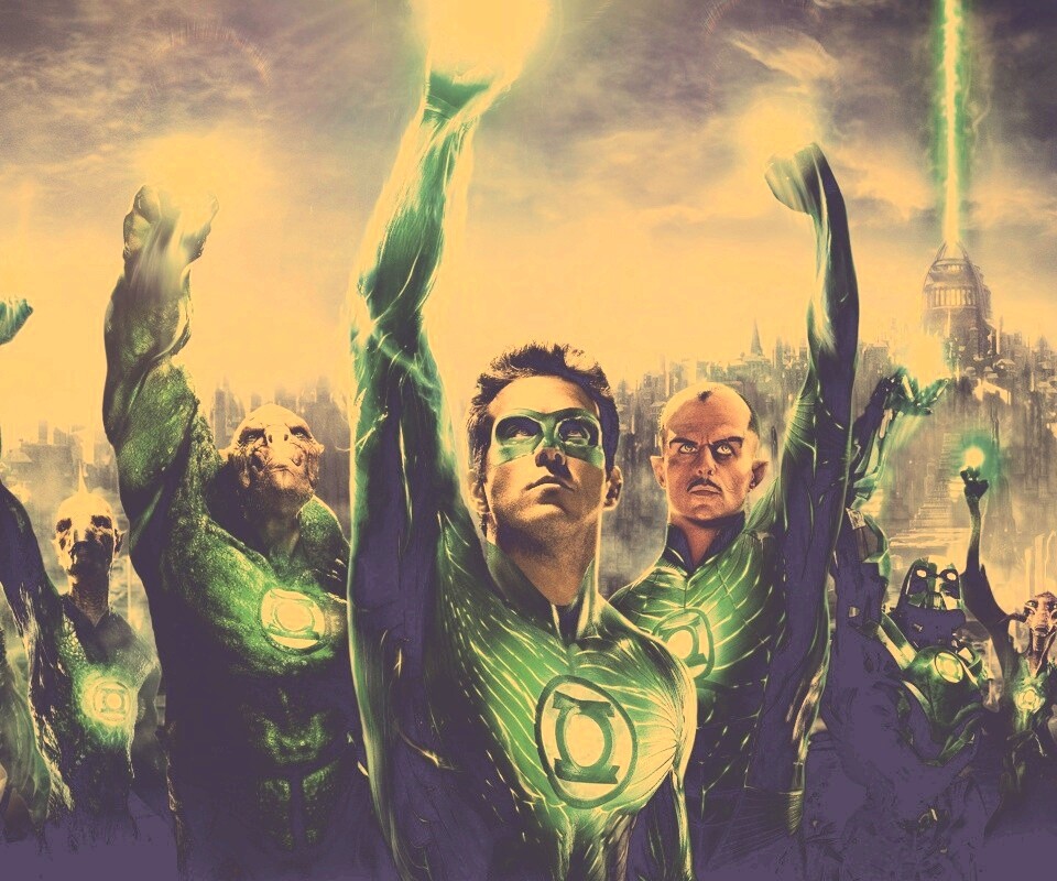 Зеленый фонарь обои