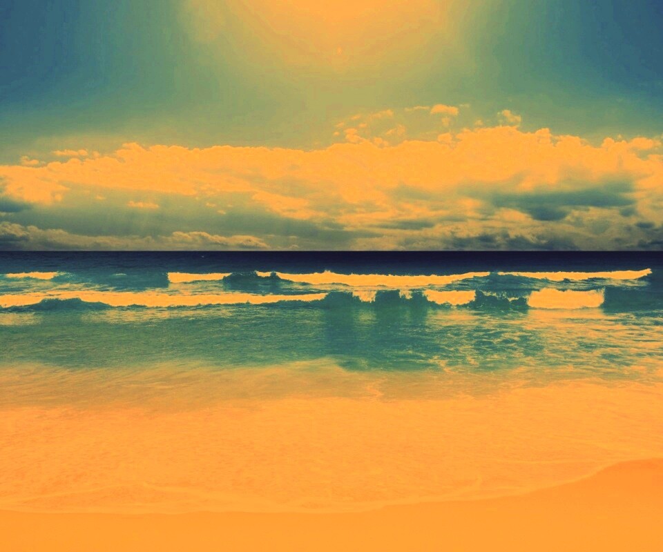 Потрясающий вид на морской пляж обои