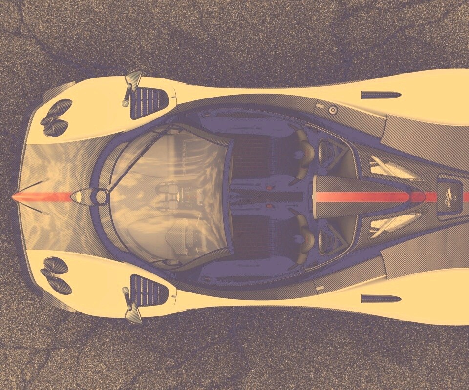 Пагани Зонда вид сверху обои