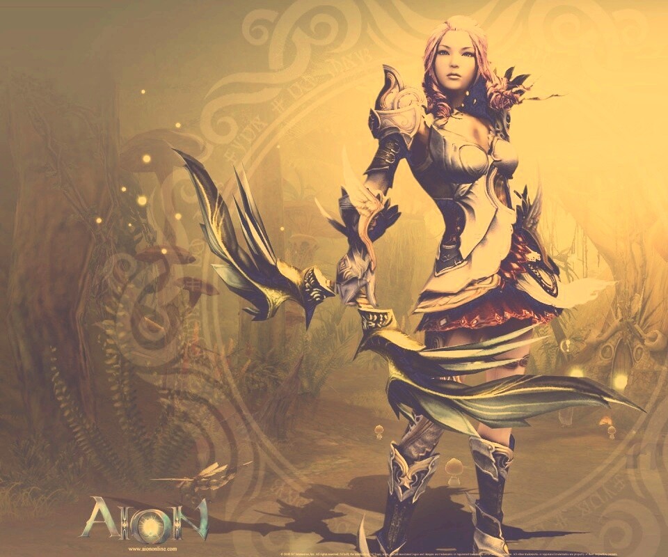 Лучница из Aion обои
