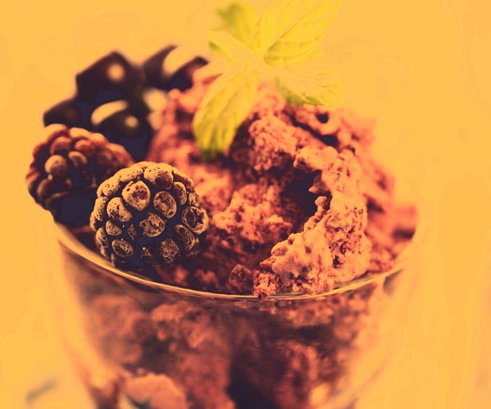 Ягодное мороженное обои