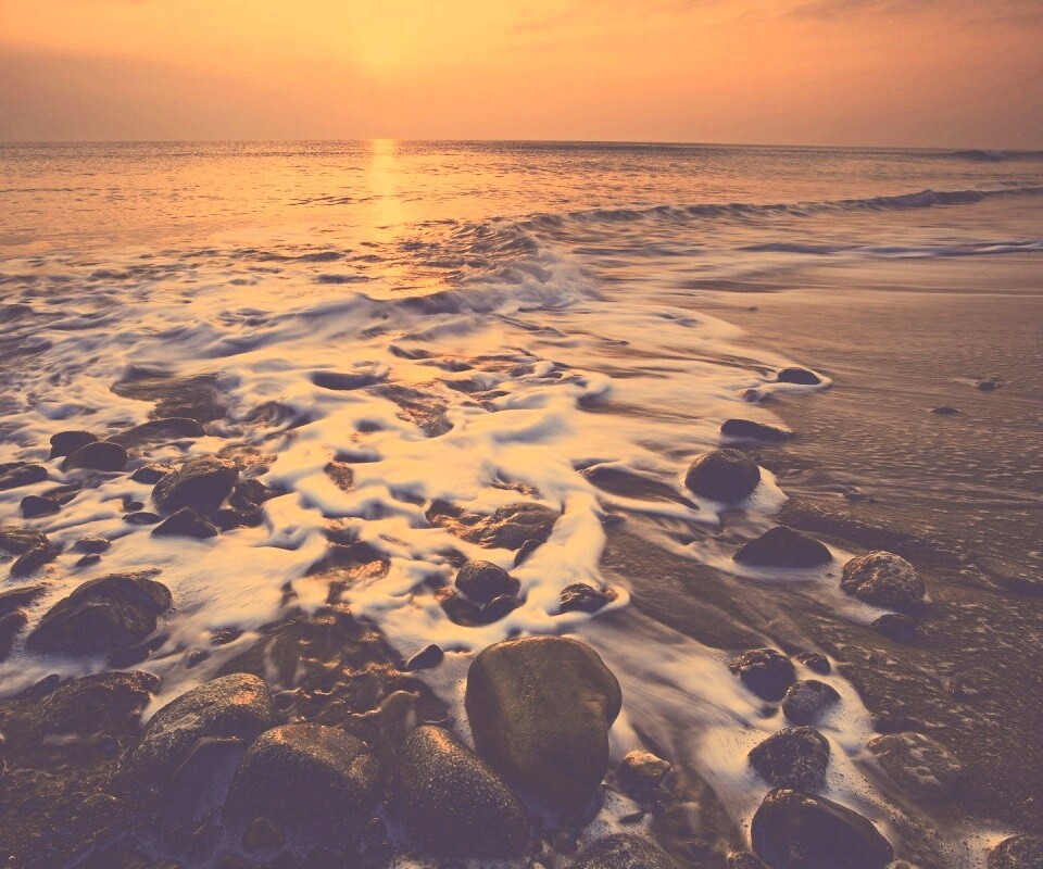 Каменистый берег обои