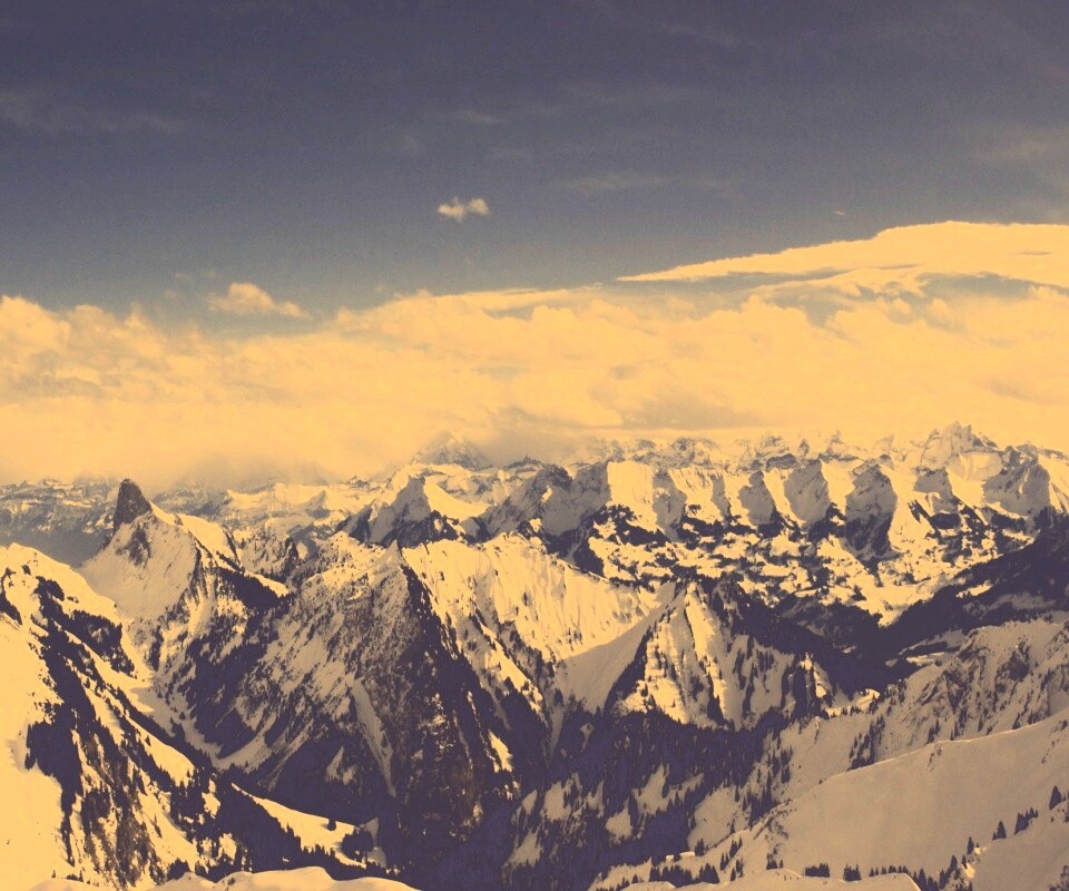 Горный пейзаж обои